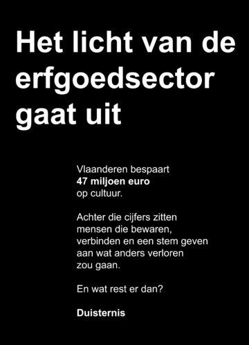 Poster Laat het licht aan